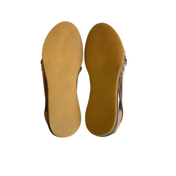 Nisolo Women's Huarche Sandals Saddle Brown Colorblock 6 NEW - Picture 7 of 8